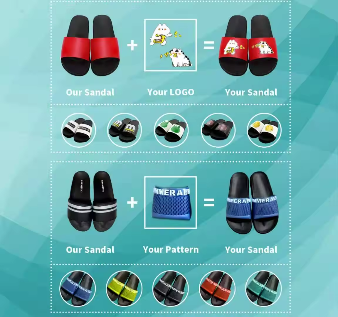 High Quality Comfortable EVA Slipper Custom Logo Slide Sandal