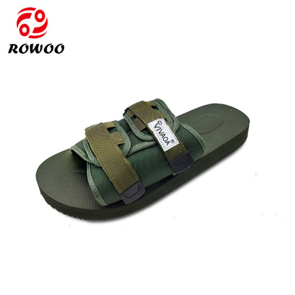 green camouflage logo sliders emboss slides