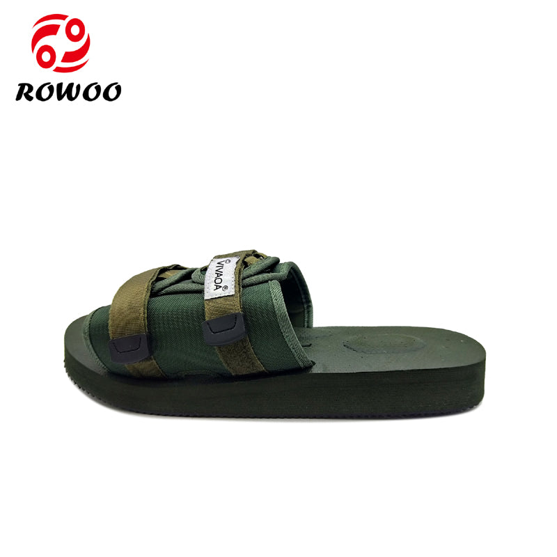 green camouflage logo sliders emboss slides