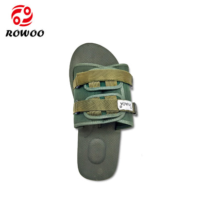 green camouflage logo sliders emboss slides