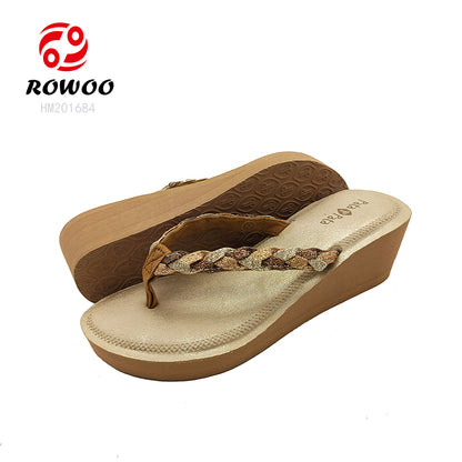 2024 promotional wedge sandal high heel sandals latest ladies sandals designs