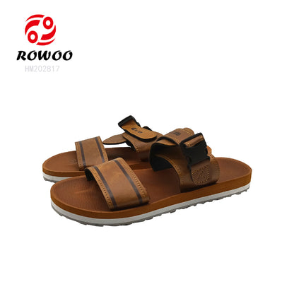 Wholesale Men's summer new sandals PU beach shoes Slippers