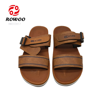 Wholesale Men's summer new sandals PU beach shoes Slippers