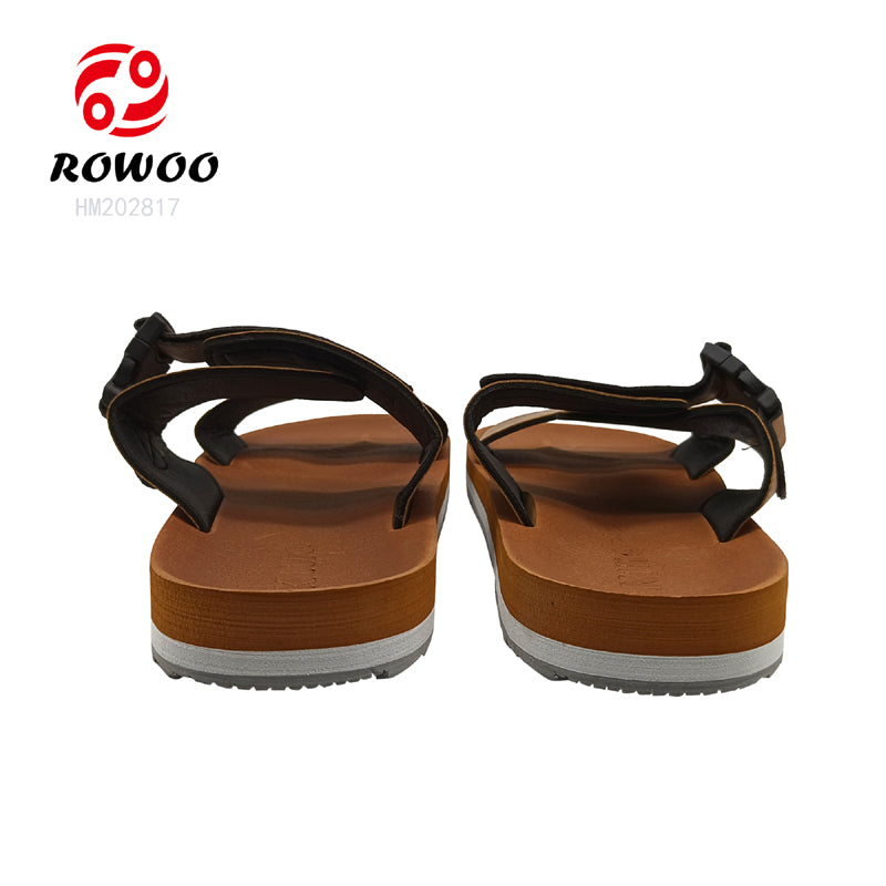 Wholesale Men's summer new sandals PU beach shoes Slippers