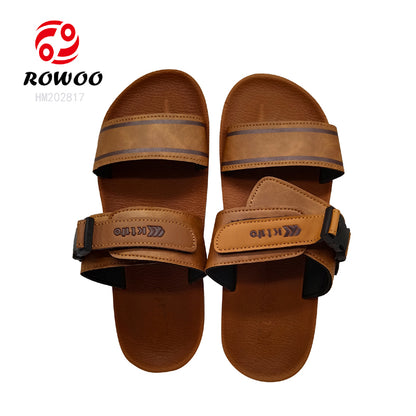 Wholesale Men's summer new sandals PU beach shoes Slippers