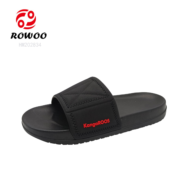 Fashion Men EVA Slides Shoes Black Breathable Footwear Customized Logo Sandals Summer Shoes for Men