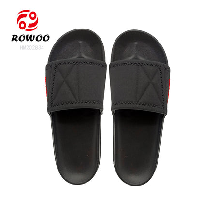 Fashion Men EVA Slides Shoes Black Breathable Footwear Customized Logo Sandals Summer Shoes for Men