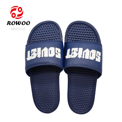 Fashion Men Customized Slipper Sandals Soft EVA Footwear B2B Slide Sandals