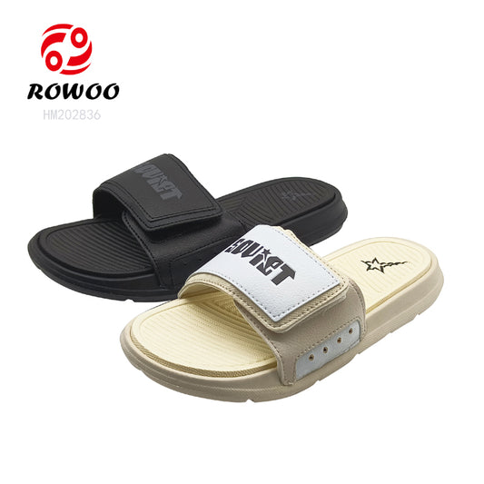 Wholesale Customized men slippers Adjustable slides