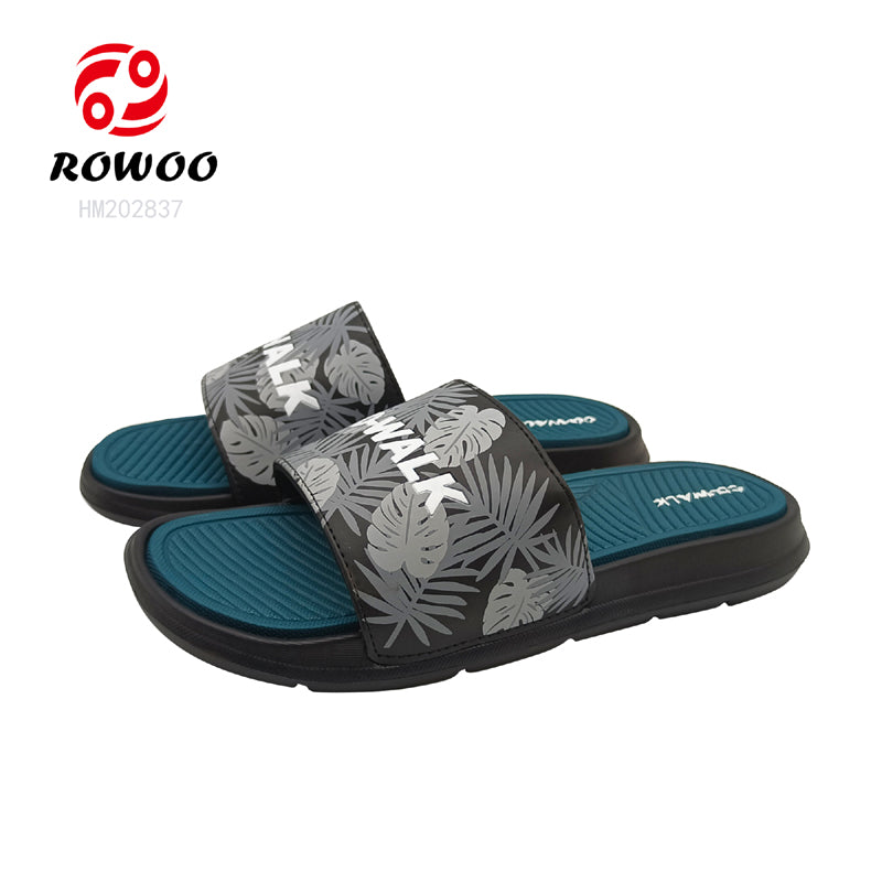 Factory slide slippers custom logo for men