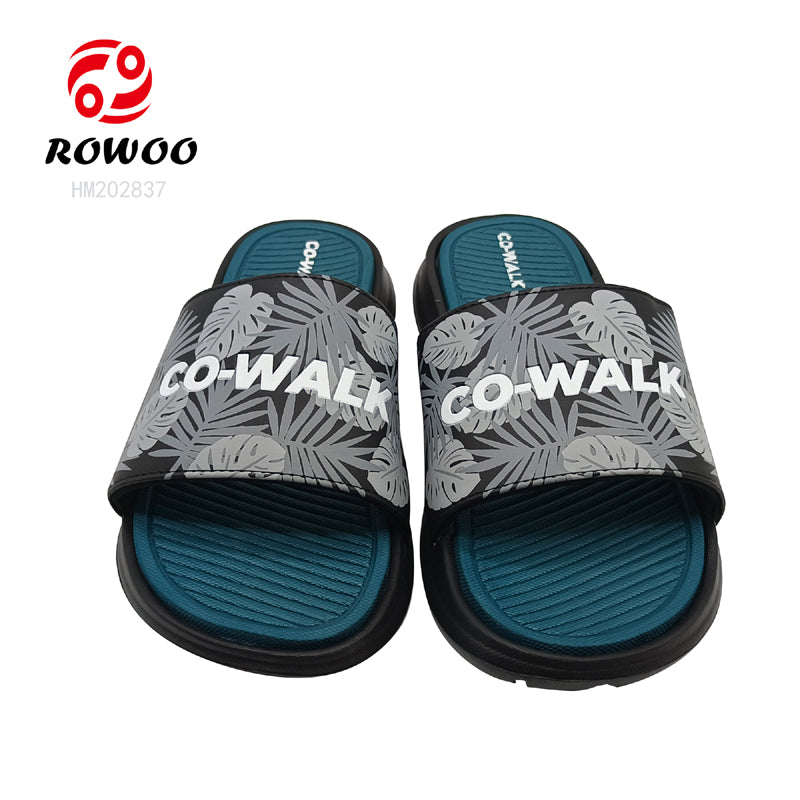 Factory slide slippers custom logo for men