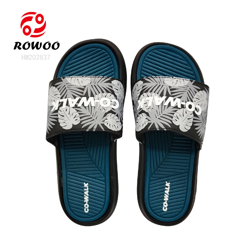 Factory slide slippers custom logo for men