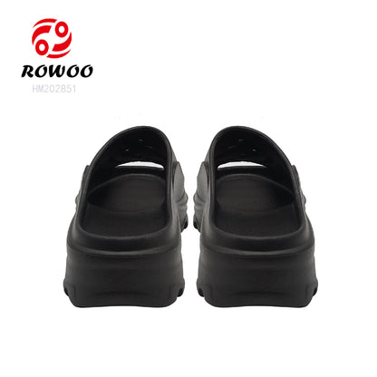 New Design High Heel Slipper Sandals Ladies Outdoor Fashion Show Sandals Breathable EVA Slide Footwear