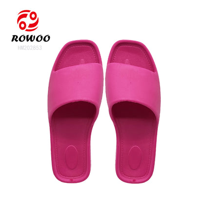 Fashion EVA Ladies High Heel Sandals Hot Pink Slides Slippers Wholesale Price Women Slipper Thick Bottom Sandals