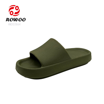 Wholesale Platform Sandals Soft Fell Slides for Women