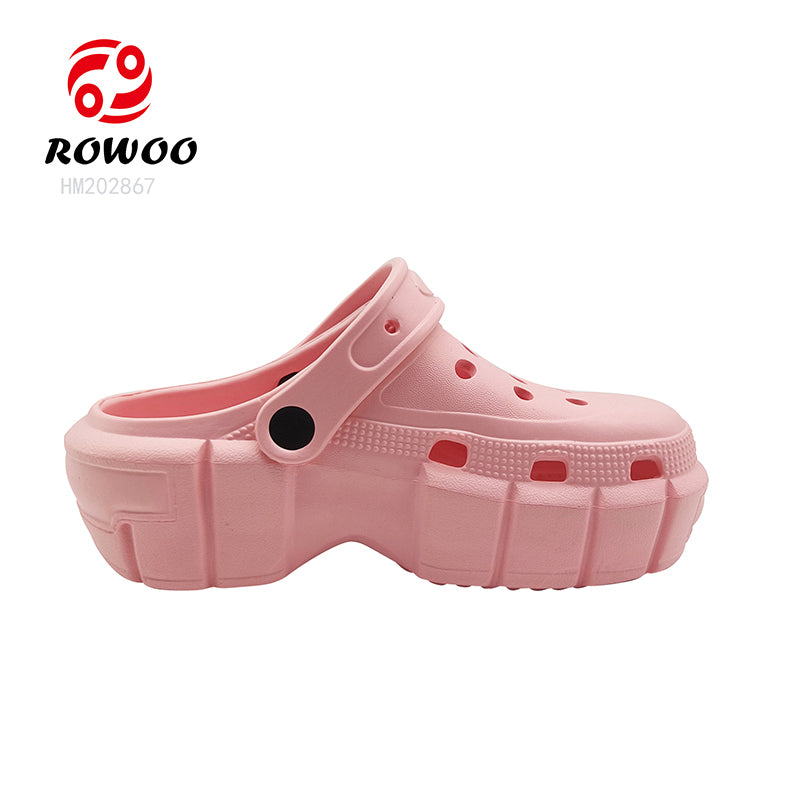 Wholesale Fashion Platform Mule Shoes Casual Pretty Outdoor Women's Clog