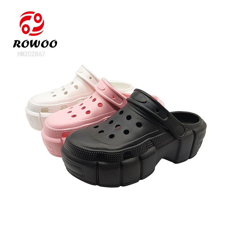 Wholesale Fashion Platform Mule Shoes Casual Pretty Outdoor Women's Clog