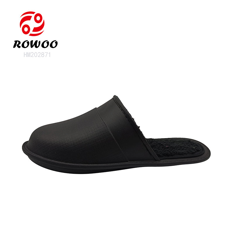 Unisex Fur Clogs Indoor Mules Winter Warm House Men Slippers