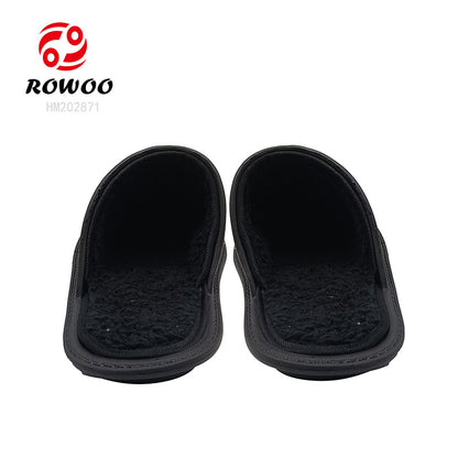 Unisex Fur Clogs Indoor Mules Winter Warm House Men Slippers