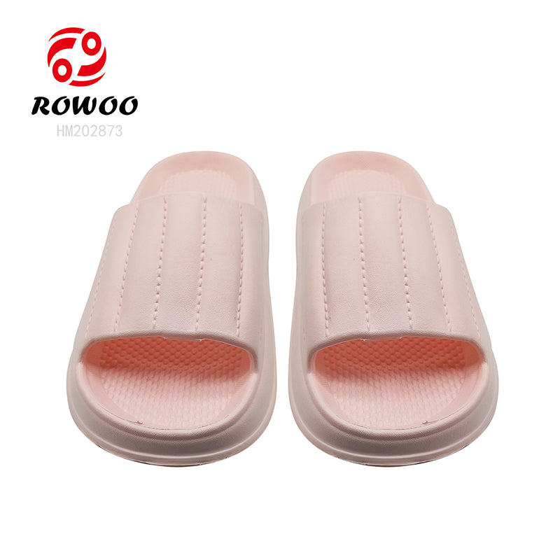 Wholesale Custom Bathroom Home Non slip Woman Preppy Slide Sandals