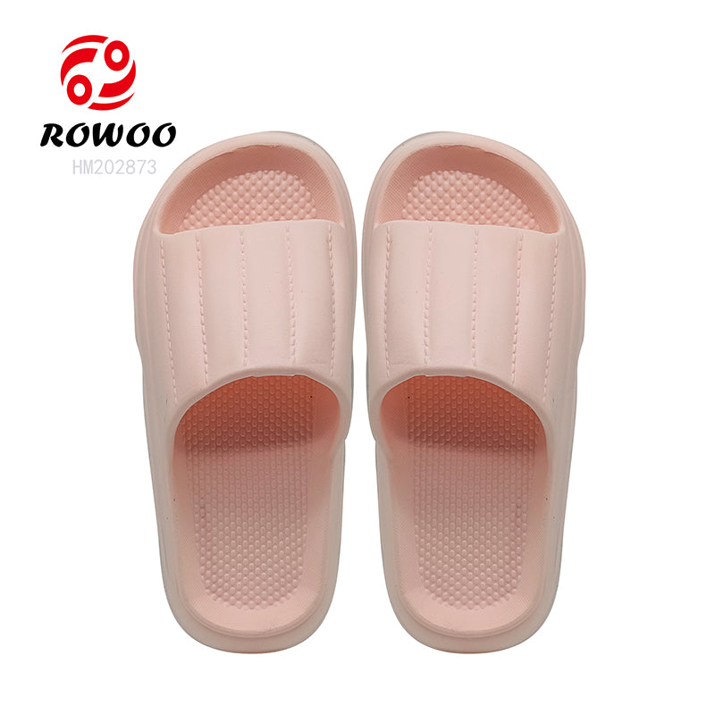 Wholesale Custom Bathroom Home Non slip Woman Preppy Slide Sandals