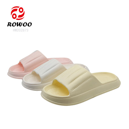 Wholesale Custom Bathroom Home Non slip Woman Preppy Slide Sandals