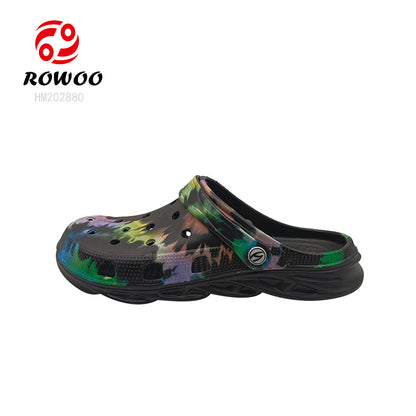 Printing EVA Garden Sandals New Design Beach Sandals Wholesale Custom Slides Shoes for Men