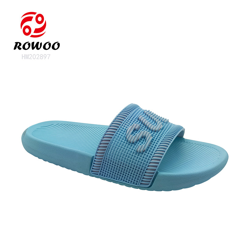 Pink Ladies EVA Slides Sandals Embossed Logo Women Slides Sandals Factory Whiole Sale Price