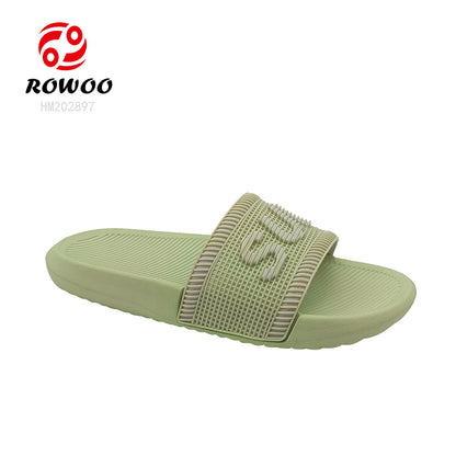 Pink Ladies EVA Slides Sandals Embossed Logo Women Slides Sandals Factory Whiole Sale Price