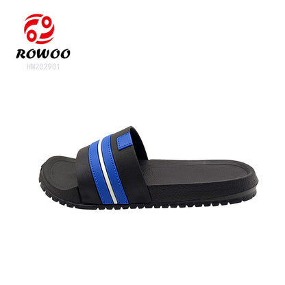 Wholesale Customizable Mens EVA Slippers Pool Slides Black