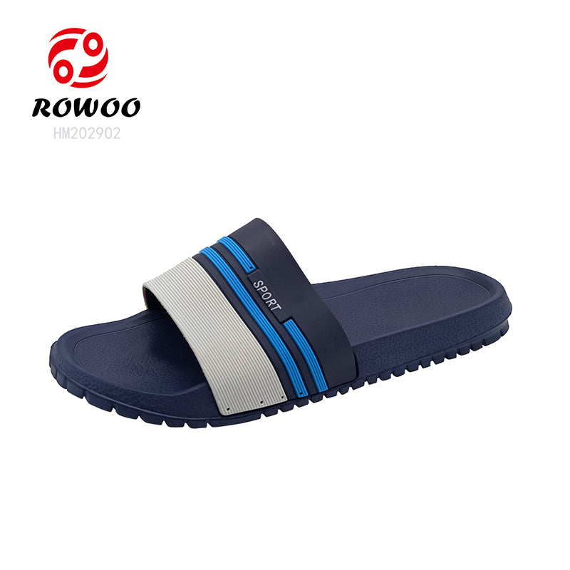 OEM Slides Sandals EVA Sole Soft Slipper Shower Shoes Breathable Home Flat Sandals for Men