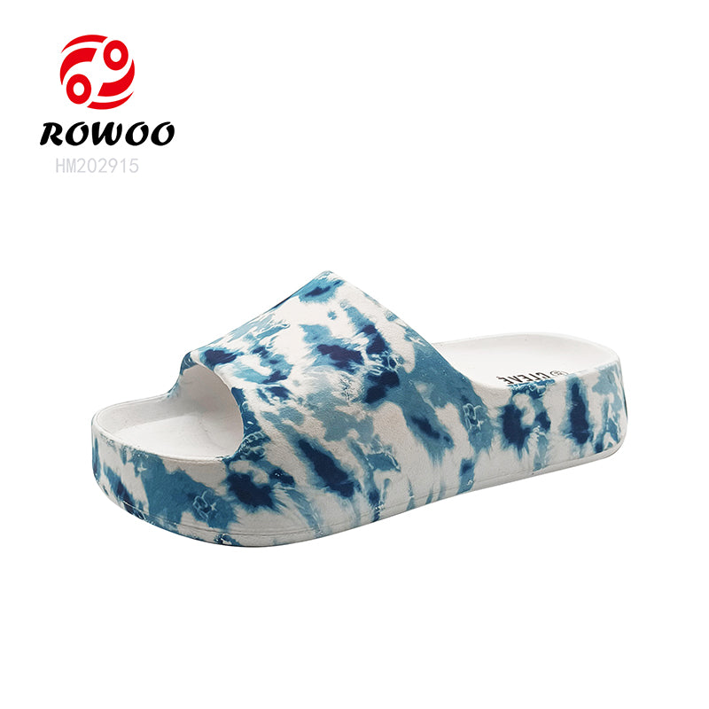 Printing Ladies EVA Slides Sandals Fashion Thick Bottom Slipper Sandals Quick-dry Slipper Shoes for Women