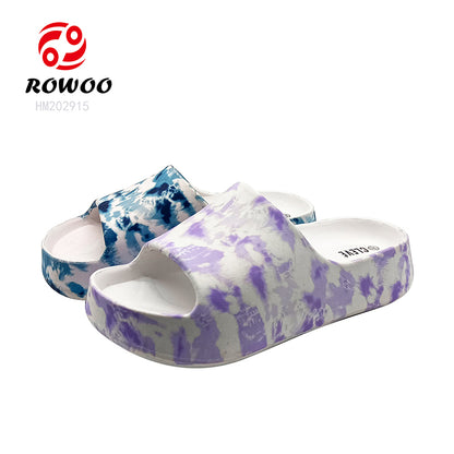 EVA Summer Platform Camouflage Color Slide Non-slip Indoor Sandals Home Slippers For Women