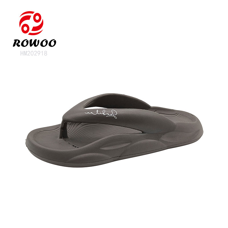 Wholesale Non-Slip Clouds Custom Flip Flops EVA Injection Men Comfy Bathroom Slippers Cushion Thick Sole