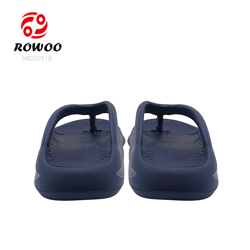 Wholesale Non-Slip Clouds Custom Flip Flops EVA Injection Men Comfy Bathroom Slippers Cushion Thick Sole