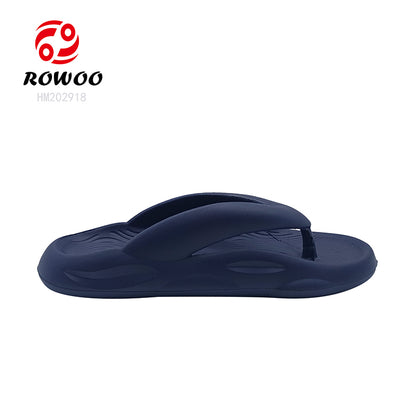 Wholesale Non-Slip Clouds Custom Flip Flops EVA Injection Men Comfy Bathroom Slippers Cushion Thick Sole