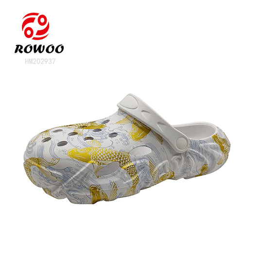 Factory Direct Men Clogs Shoes Sandals Cheap Wholesale Eva Garden Print