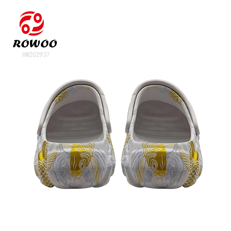 Factory Direct Men Clogs Shoes Sandals Cheap Wholesale Eva Garden Print