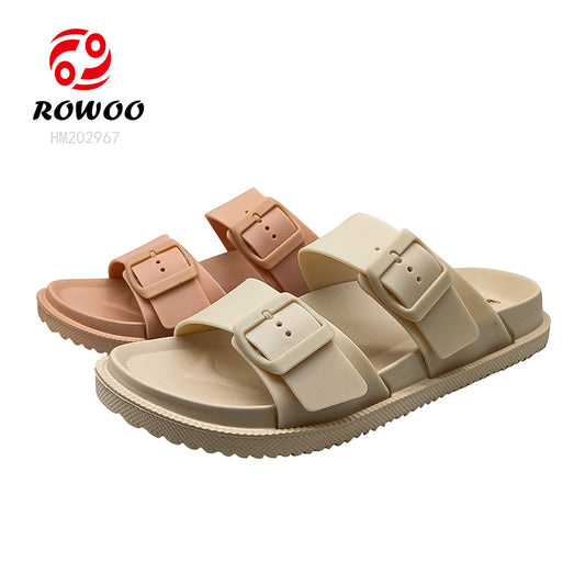 Eva Women New Casual Sandals Double Strap Design Trend Slippers