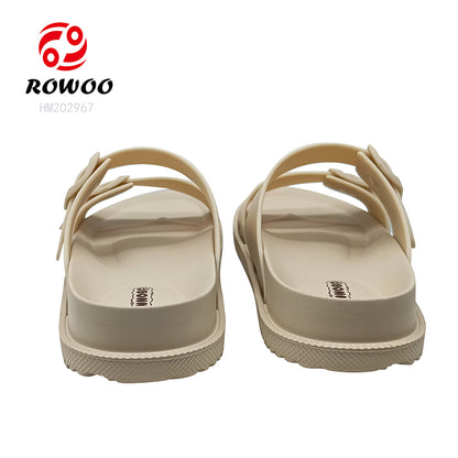 Eva Women New Casual Sandals Double Strap Design Trend Slippers