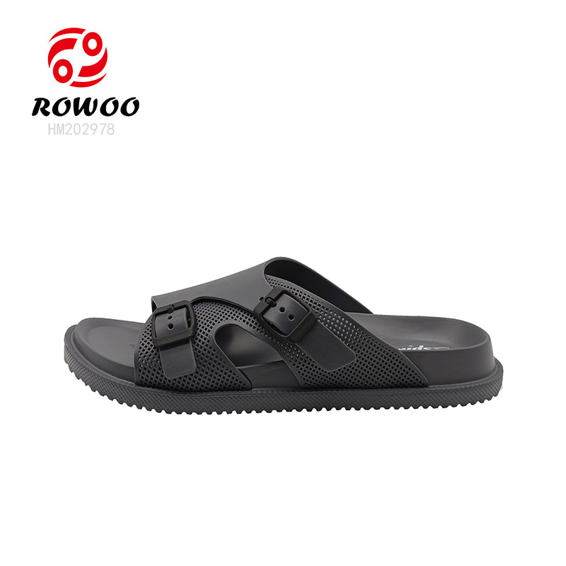 Men Women Double Breasted Sandals Thick Bottom EVA Slide Slippers