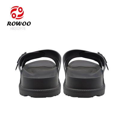 Men Women Double Breasted Sandals Thick Bottom EVA Slide Slippers