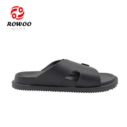 Men Women Double Breasted Sandals Thick Bottom EVA Slide Slippers