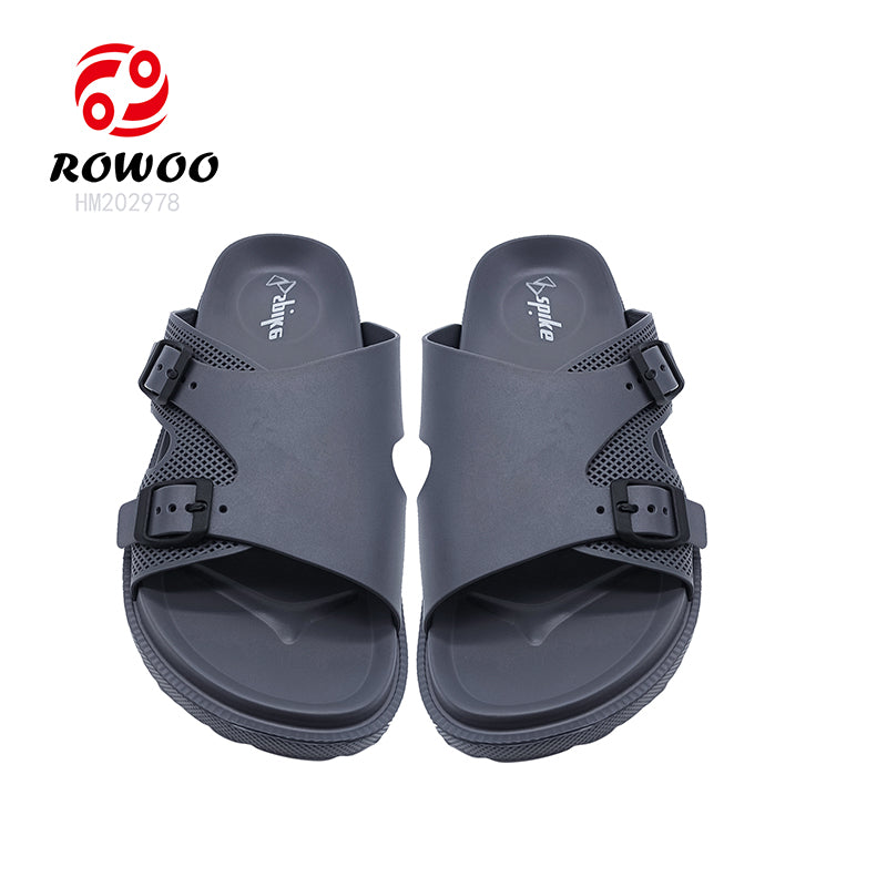 Men Women Double Breasted Sandals Thick Bottom EVA Slide Slippers