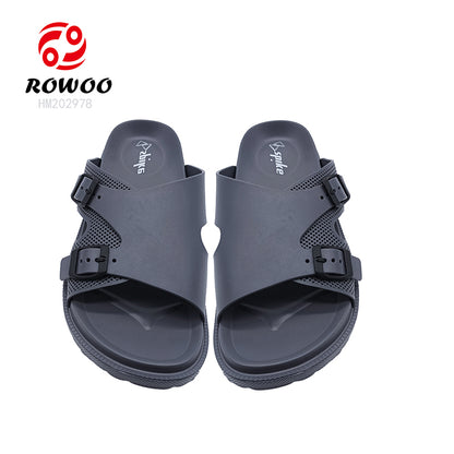 Men Women Double Breasted Sandals Thick Bottom EVA Slide Slippers