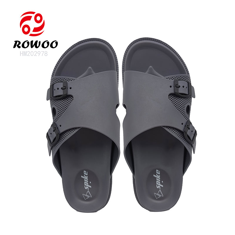 Men Women Double Breasted Sandals Thick Bottom EVA Slide Slippers