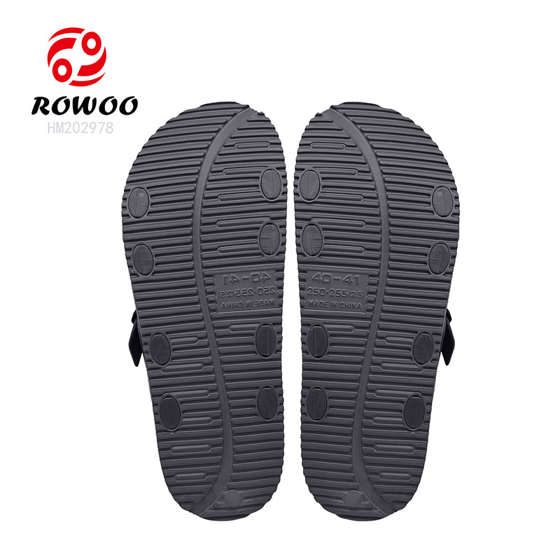 Men Women Double Breasted Sandals Thick Bottom EVA Slide Slippers