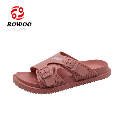 Men Women Double Breasted Sandals Thick Bottom EVA Slide Slippers