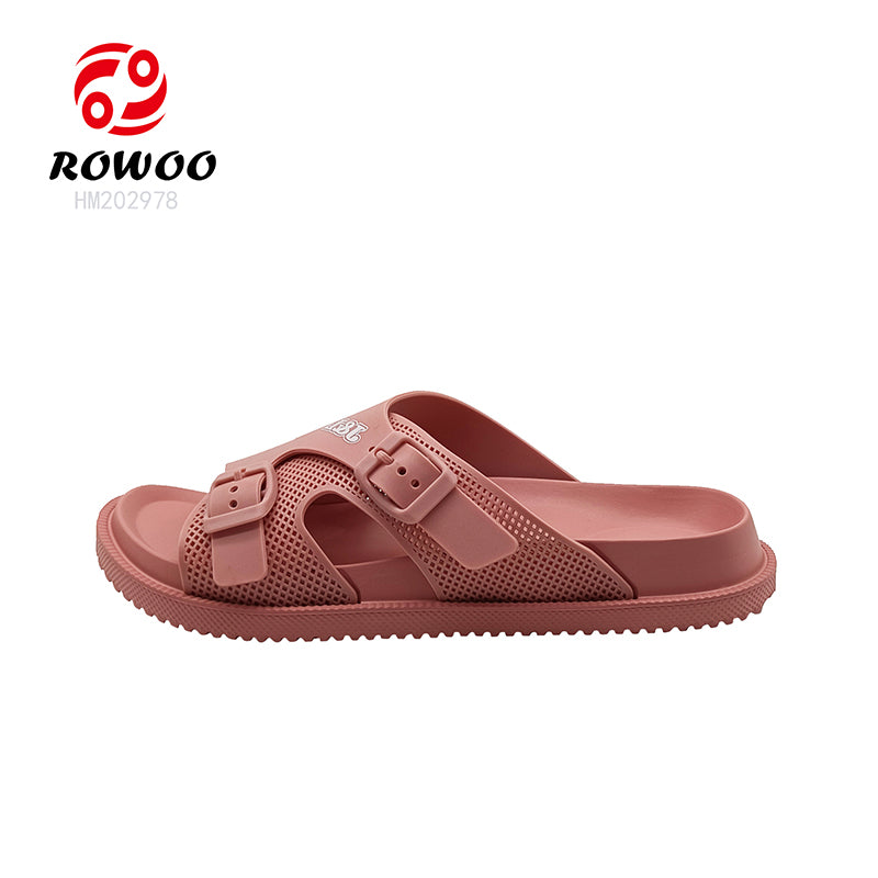 Men Women Double Breasted Sandals Thick Bottom EVA Slide Slippers