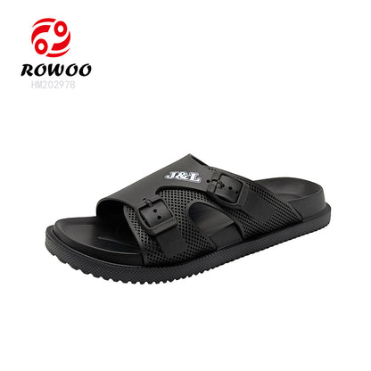 Men Women Double Breasted Sandals Thick Bottom EVA Slide Slippers